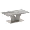 Napoli Coffee Table by Inspire w/ Faux Marble Top - Light Grey