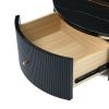 Modern 31.5'' Round Coffee Table by Yeah Depot w/ 2 large Drawers