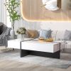 Modern Rectangular High Gloss Surface Coffee Table by Orien Home