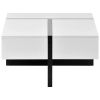 Modern Rectangular High Gloss Surface Coffee Table by Orien Home