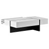 Modern Rectangular High Gloss Surface Coffee Table by Orien Home