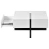 Modern Rectangular High Gloss Surface Coffee Table by Orien Home
