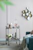 Metal Contemporary Wall Decor Accent - Golden/White