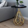 Luxury Round Nordic End Table by Oein (Black)