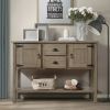 48-Inch Solid Wood Retro Style Console Table by Yeah Depot (Rustic)