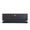 Modern Stylish TV stand w/ Color Changing LED Lights by yeah Depot (Black)