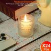 Clear Glass Votive Tealight candle Holder Set ( 24pcs)