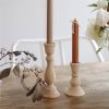 Wooden Candlestick Holders for Pillar Candles