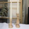 Wooden Candlestick Holders for Pillar Candles