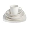 White/Gold 30-Piece Porcelain Dinnerware Set