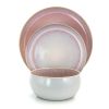 Elama Mocha Mauve 16-Piece Stoneware Dinnerware Set