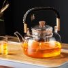 Gianxi Heat-Resistant Glass Tea Pot w/  Weave Handle