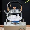 Gianxi Heat-Resistant Glass Tea Pot w/  Weave Handle