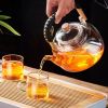 Gianxi Heat-Resistant Glass Tea Pot w/  Weave Handle