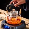 Gianxi Heat-Resistant Glass Tea Pot w/  Weave Handle