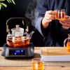 Gianxi Heat-Resistant Glass Tea Pot w/  Weave Handle