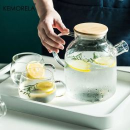 1.8L Borosilicate Heat-Resistant Clear Glass Teapot