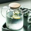 1.8L Borosilicate Heat-Resistant Clear Glass Teapot