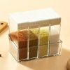 Four-Grid Kitchen Seasoning Box Canister Set