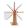 Rotating Magnifying Makeup Mirror w/ Natural Wood Stand