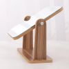 Rotating Magnifying Makeup Mirror w/ Natural Wood Stand