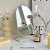 Rotating Oval Makeup Mirror w/ Metal Stand