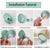 Leaf-Shaped Soap Holder with Suction Cup Base-Green