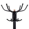 Vintage Black Metal Coat Rack Tree Stand by Hooya