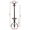 Vintage Black Metal Coat Rack Tree Stand by Hooya