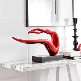 Saggita Abstract Sculpture // Metallic Red