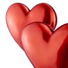 Double Heart Sculpture // Metallic Red by Finesse Decor