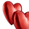Double Heart Sculpture // Metallic Red by Finesse Decor
