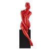 Antoinette Doll Sculpture with Black Base // Glossy Red by Finesse Decor