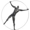 Ring Man Sculpture // Matte Black by Finesse Decor
