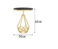 Luxury Round Nordic End Table by Oein (Black)