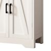 Modern LED Four-Door Storage Cabinet w/ Transparent Acrylic Doors