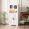 Modern LED Four-Door Storage Cabinet w/ Transparent Acrylic Doors