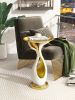 Modern Morocco Luxurious Gold/White  Side Table