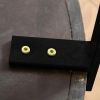 Modern Retro Splicing Round Coffee Table w/ Black Cross Legs Base