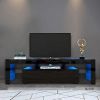 Modern Black High Gloss LED 50-70 Inch TV Stand