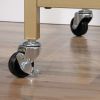 Mid-Century Metal & Glass Bar Cart, Gold Finish