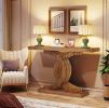 Tribesigns 39" Farmhouse Console Table with Geometric Base