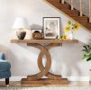 Tribesigns 39" Farmhouse Console Table with Geometric Base