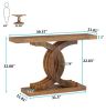 Tribesigns 39" Farmhouse Console Table with Geometric Base