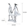 Nordic Creative Abstract Resin Family Figurines