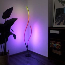 Modern  RGB Ripple Floor Lamp w/ Remote Control