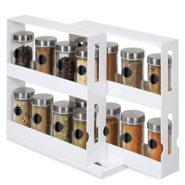 360° Swivel Cabinet Organizer// Revolving Kitchen Rack & Spice Holder