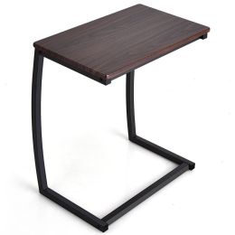 Steel Frame C-shaped Sofa End Table by Johns Homes