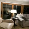 25"H A.B. Leaf Hammered Table Lamp