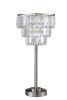 27.5" Contemporary Crystal Shade Table Lamp